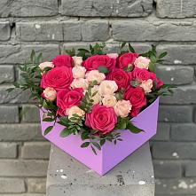 Цветочная композиция из Розы в коробке в Тищенском