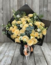 Букет цветов из:  Розы и Лизиантусы в Тищенском