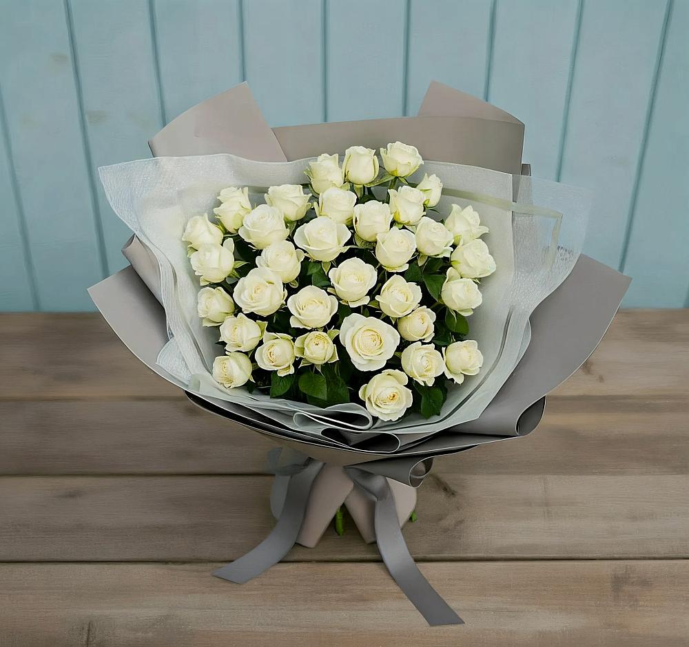 Букет Белоснежная нежность в Тищенском