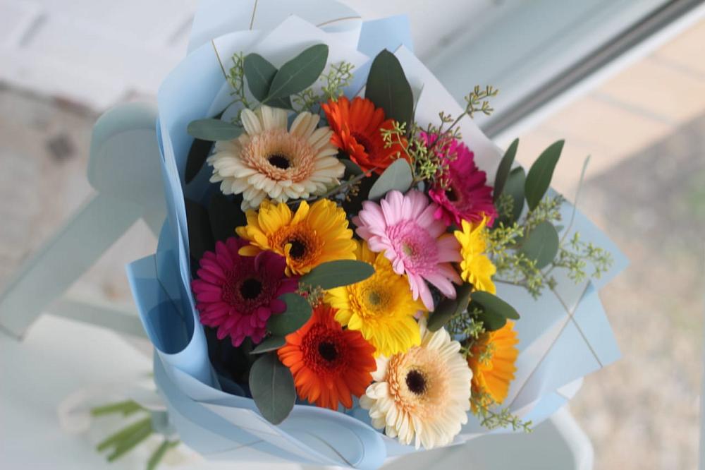 Букет цветов из: Герберы в Тищенском