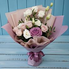 Букет цветов из:  Розы и Лизиантусы #REPLACE_PRED# Тищенском
