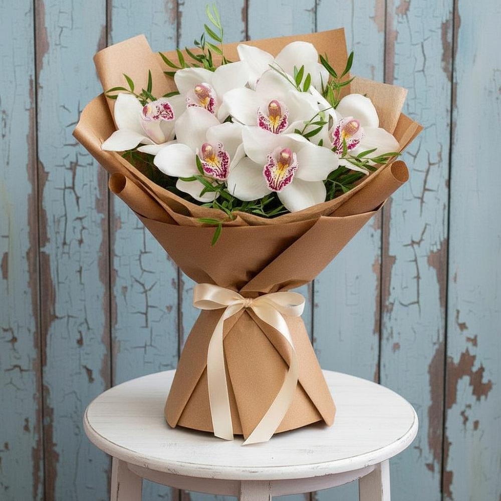 Букет цветов из: Орхидеи и Розы в Тищенском