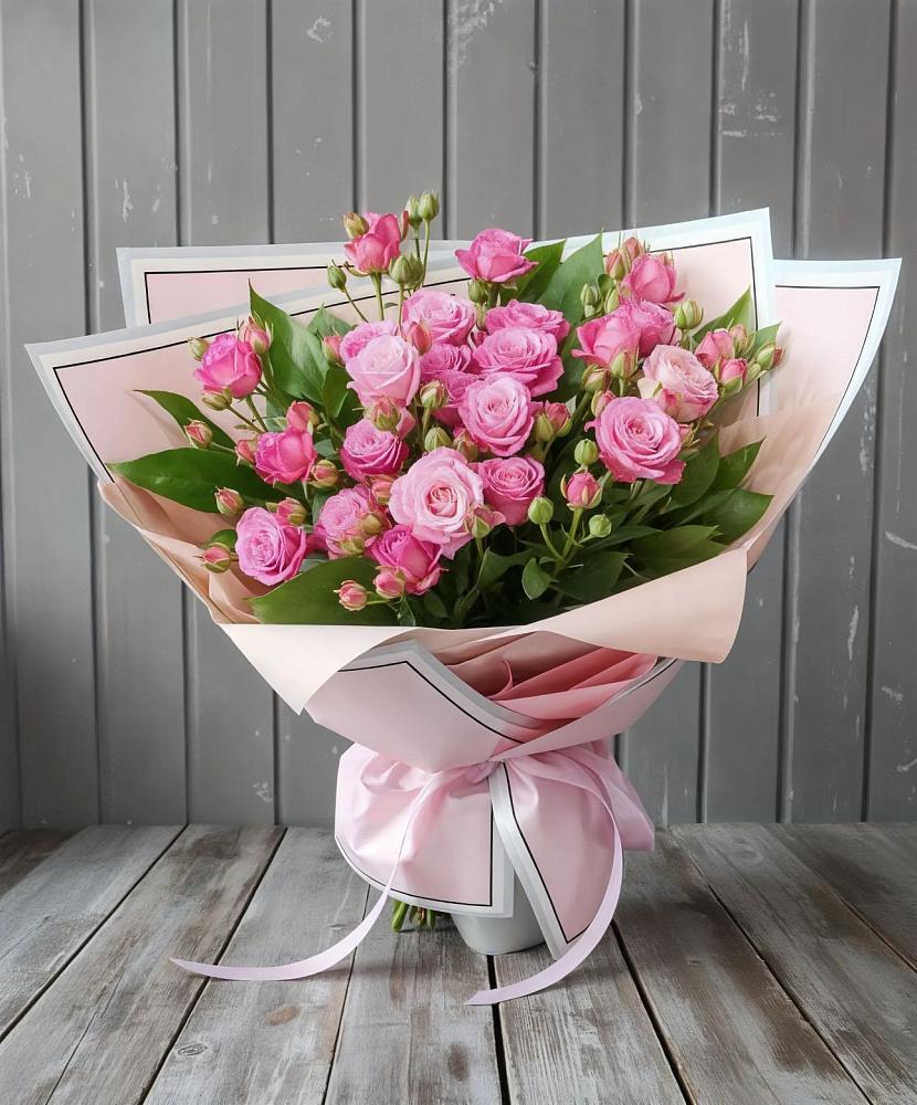 Букет Розовый кустик в Тищенском