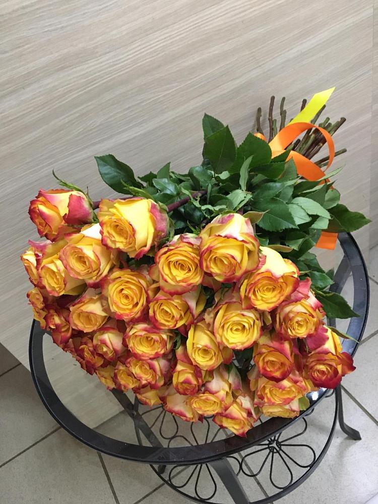 Букет Желтые розы в Тищенском