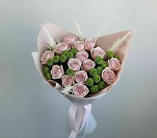 Букет цветов из:  Розы и Хризантемы в Тищенском