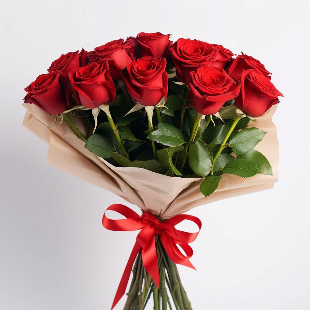 Букет 11 Красных роз Эдлесс Лав в Тищенском