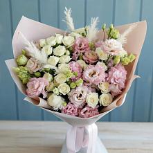 Букет цветов из:  Альстромерии и Розы в Тищенском